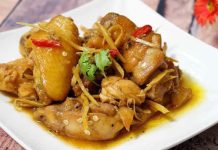 Cách nấu món gà kho gừng thơm ngon đậm vị